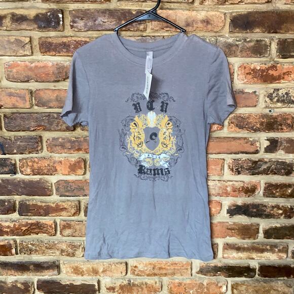 New Los Angeles Rams Next Level Apparel Gray Graphic T-Shirt Women's Size Large - Picture 1 of 5